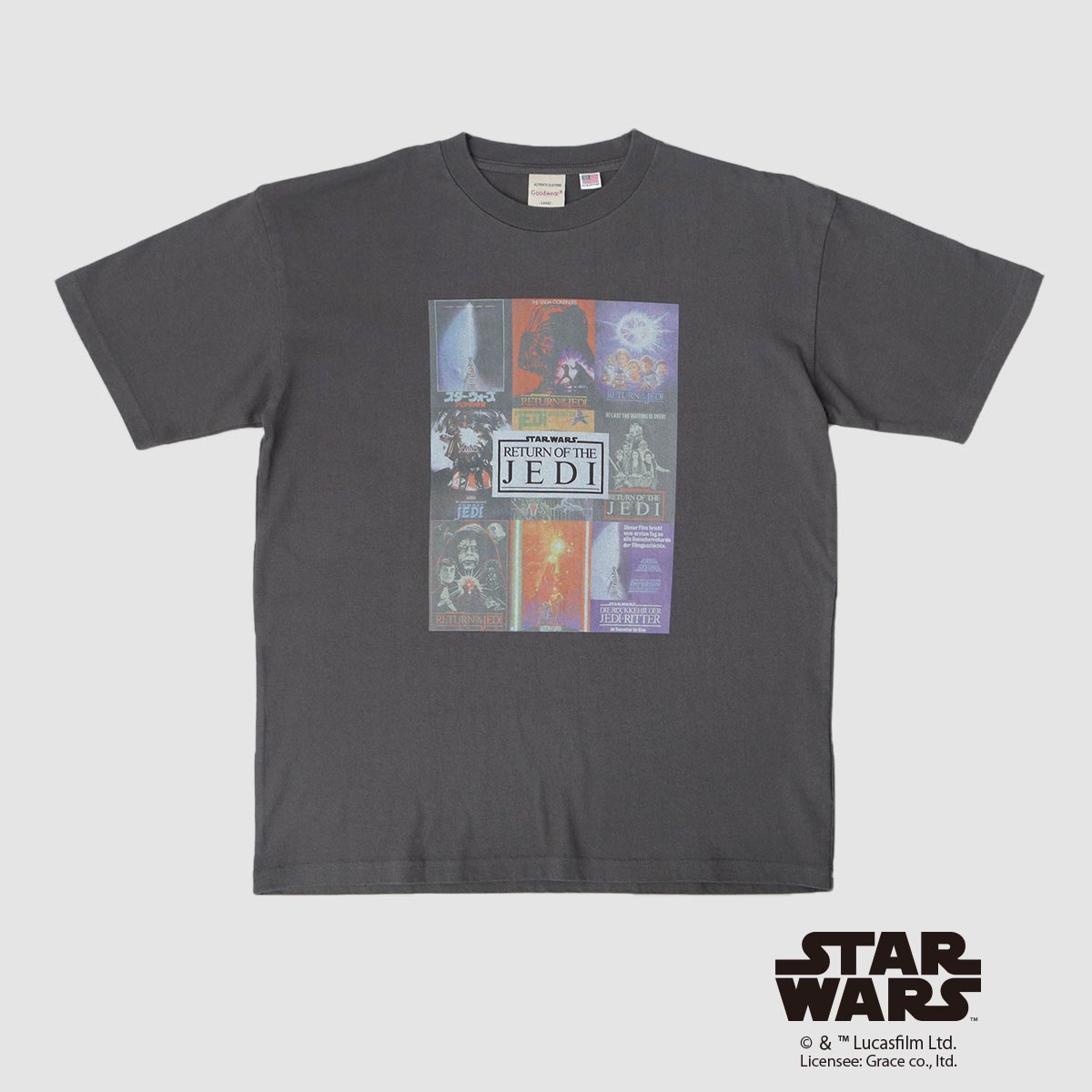スターウォーズ 両面プリント 半袖Tシャツ ヴィンテージ 90SSTAR スターウォーズ エピソード 1 ダース
