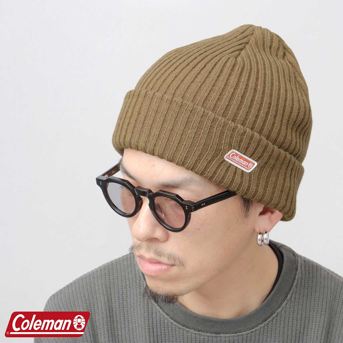 MHL. / WOOL ALPACA CAP-♀ / KHAKI /  ニット帽 kha:ki KHA:KI（カーキ） ハンドニット フライトキャップ