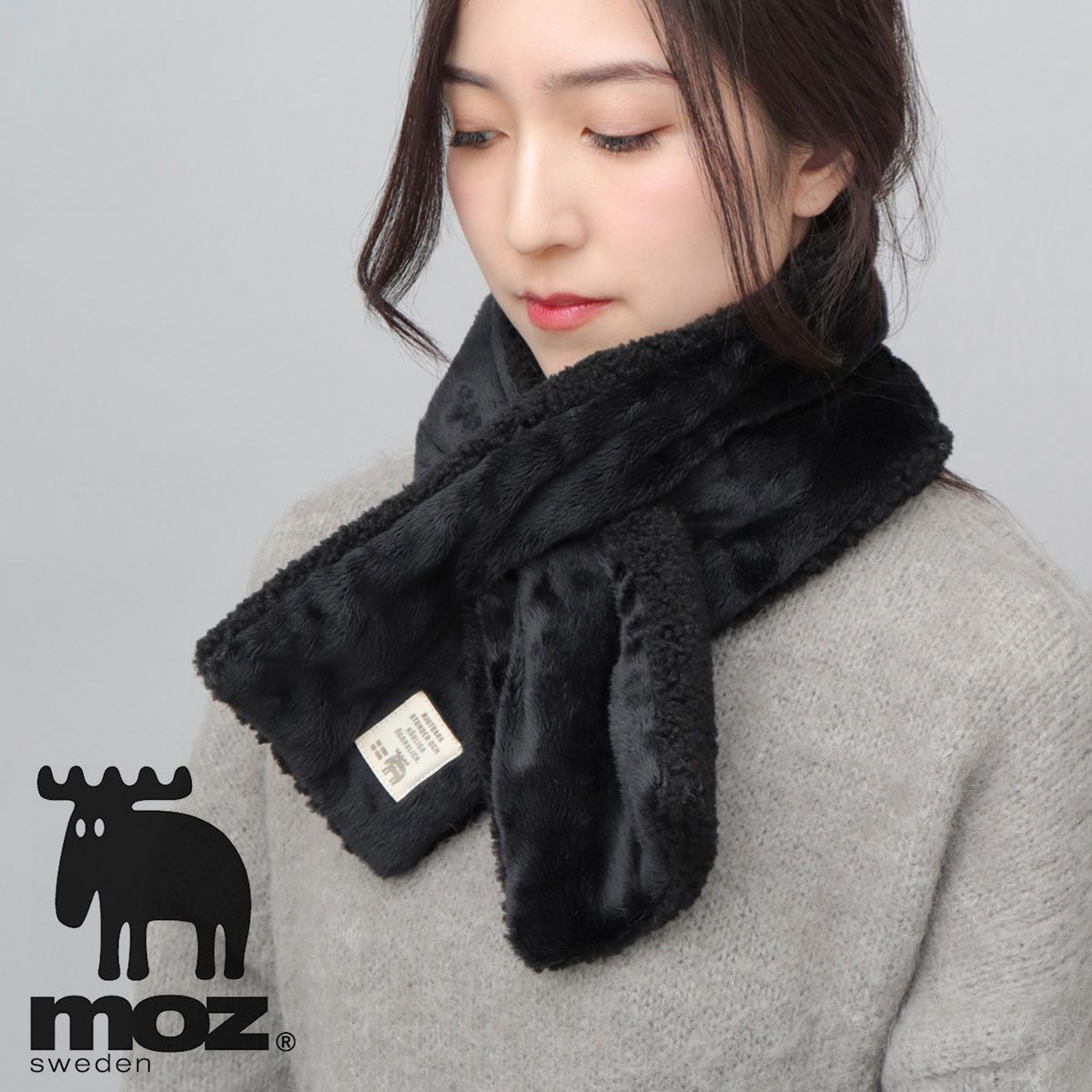 moz（モズ） マフラー レディース 差し込み ファーマフラー ティペット