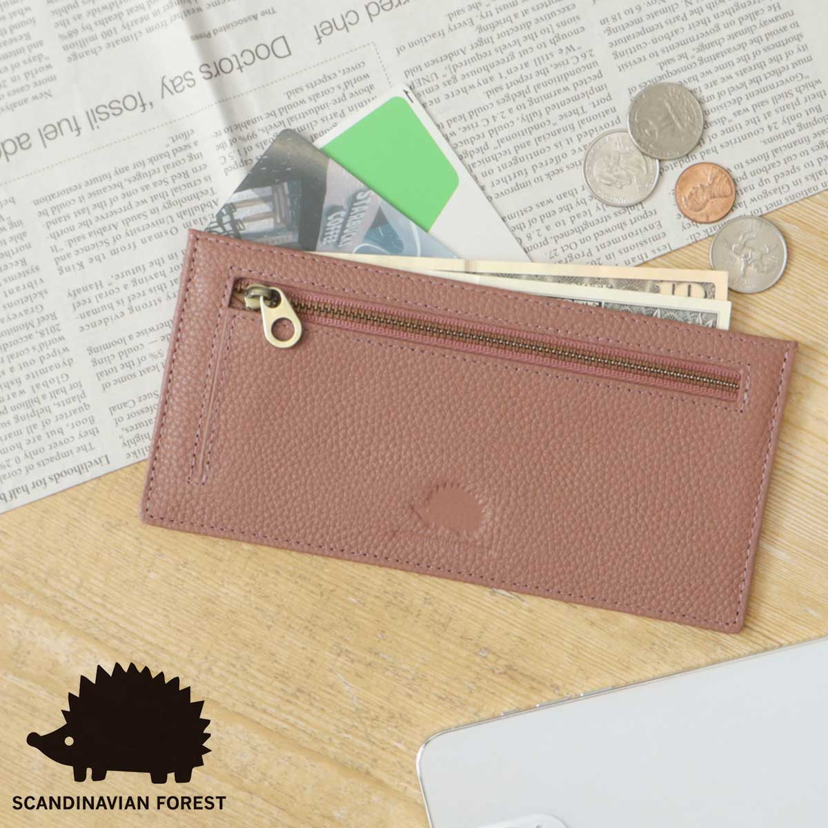【専用】forest tile◆布製ロングウォレット SCANDINAVIAN FOREST（スカンジナビアンフォレスト） 財布 長財布