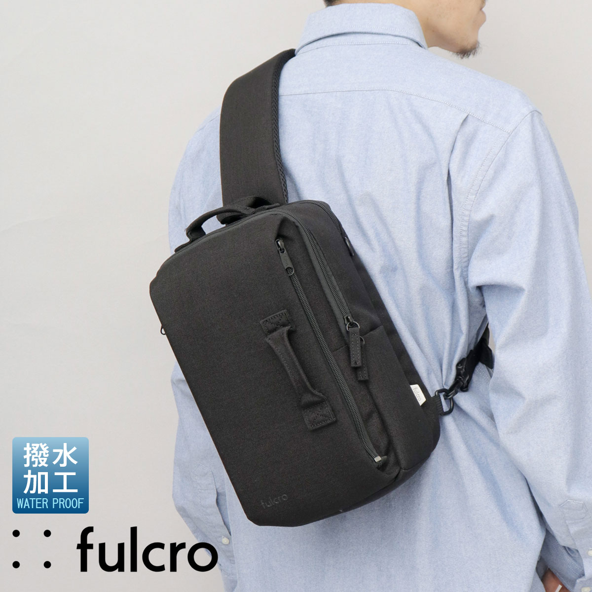 フルクロ fulcro ボディバッグ スリングバッグ メンズ レディース 撥水
