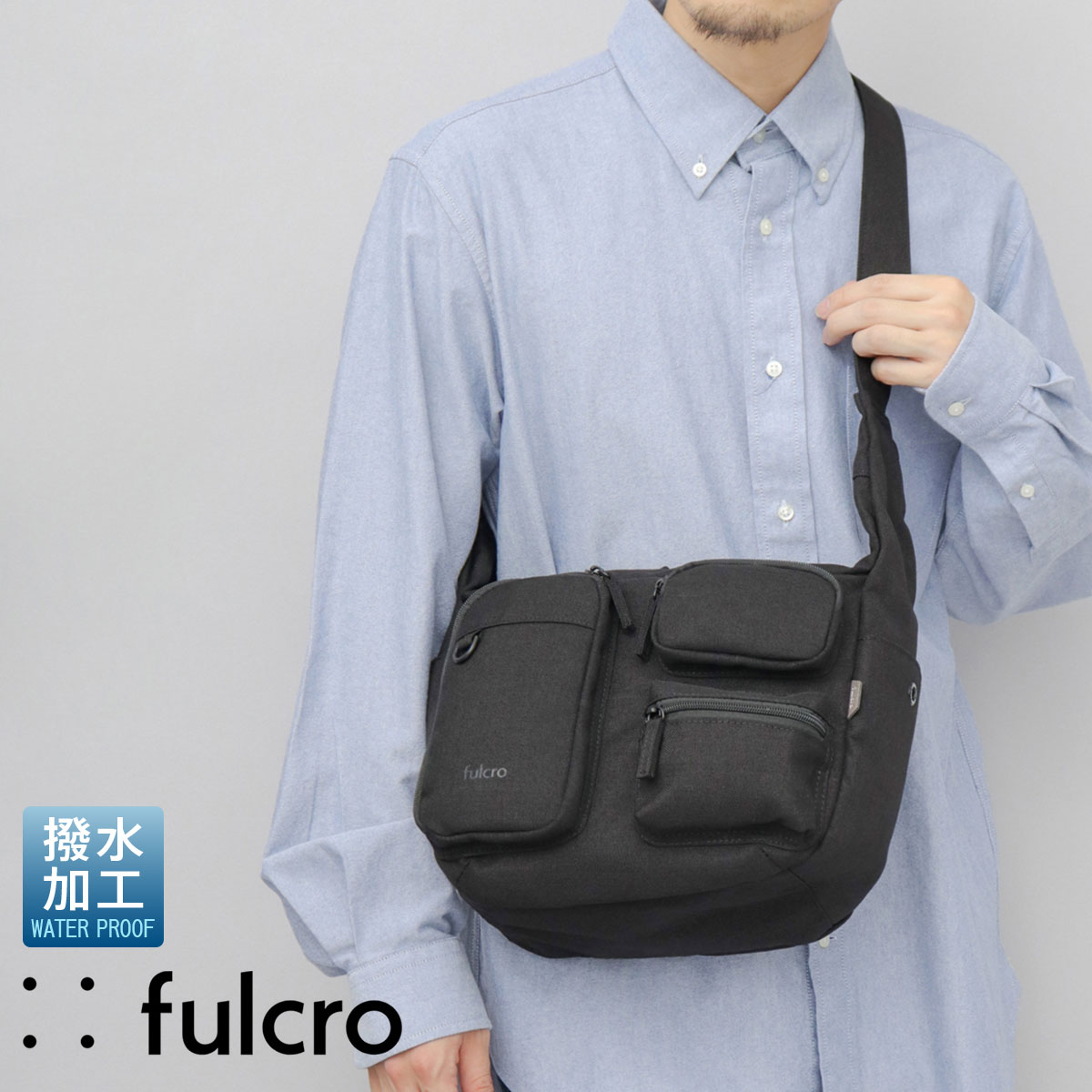 フルクロ fulcro ショルダーバッグ メンズ レディース 撥水 A5 軽量 斜