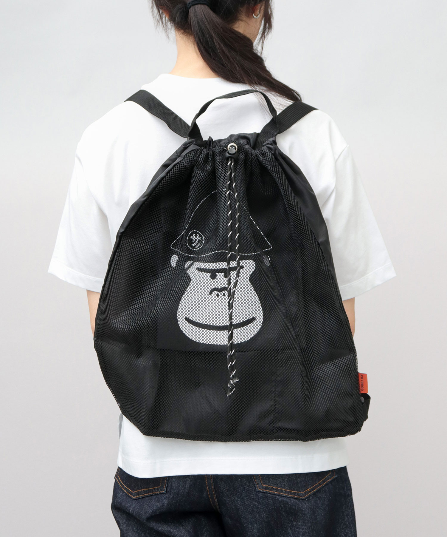 ごリラックス サウナ ナップサック メッシュ リュック 大容量 透け感