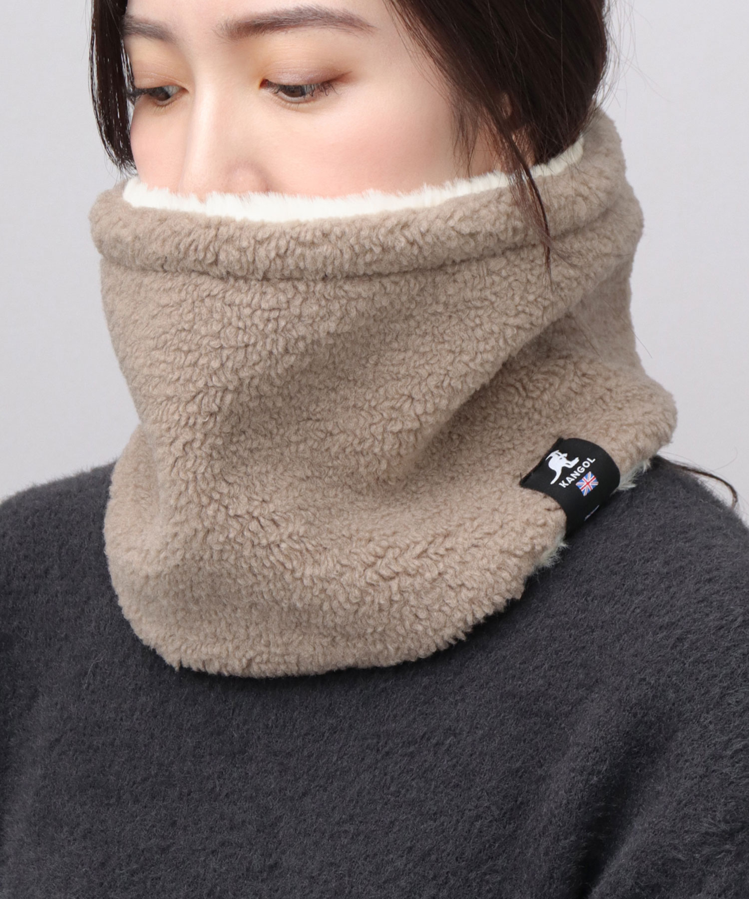 KANGOL（カンゴール） リバーシブル ネックウォーマー レディース 2WAY