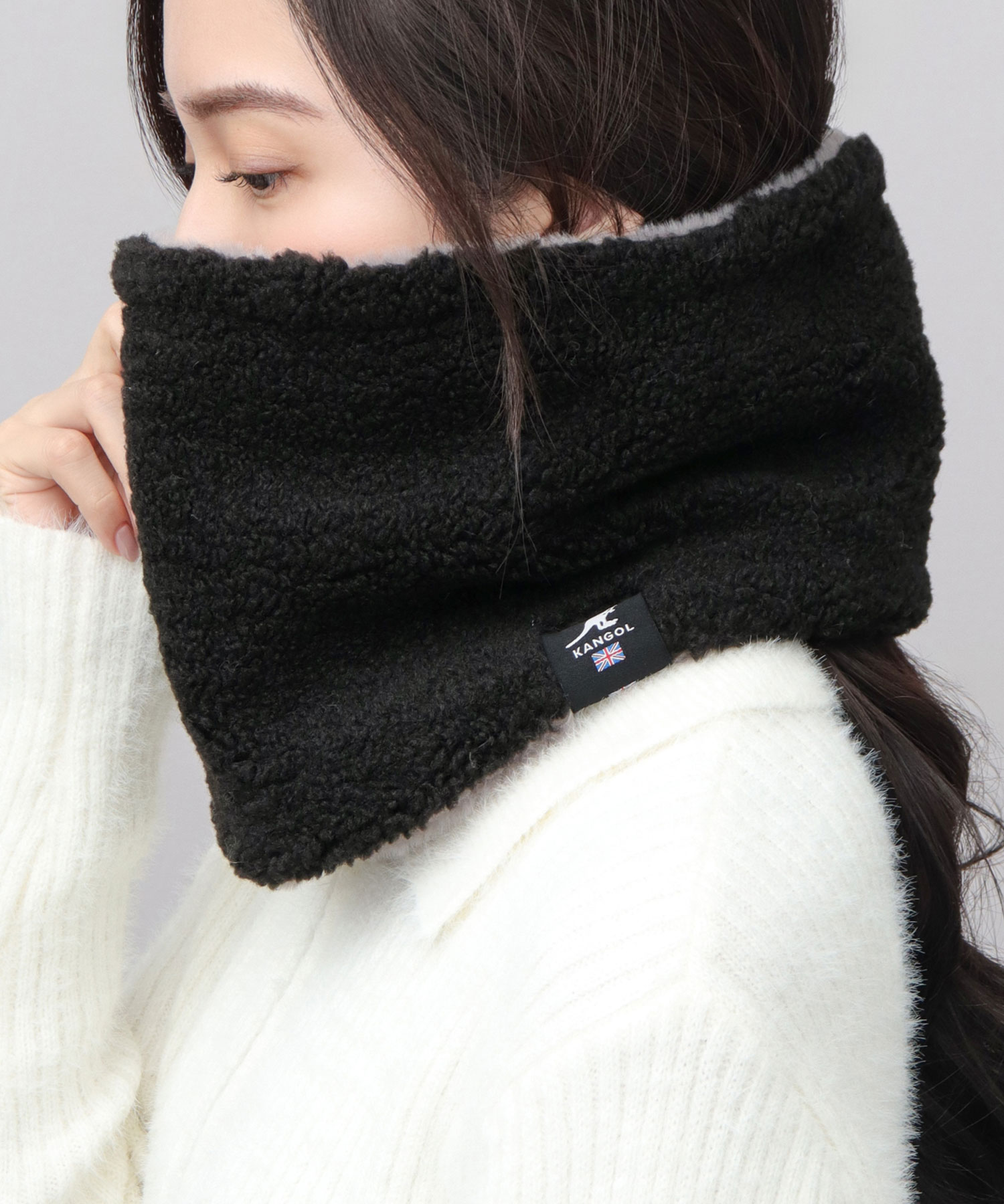 KANGOL（カンゴール） リバーシブル ネックウォーマー レディース 2WAY