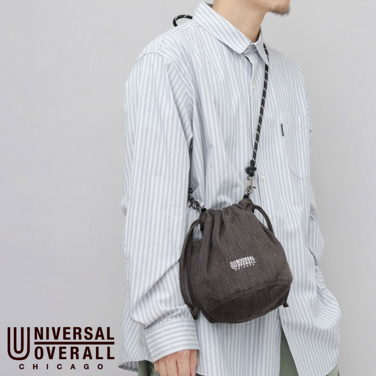 UNIVERSAL OVERALL（ユニバーサルオーバーオール） 巾着バッグ メンズ