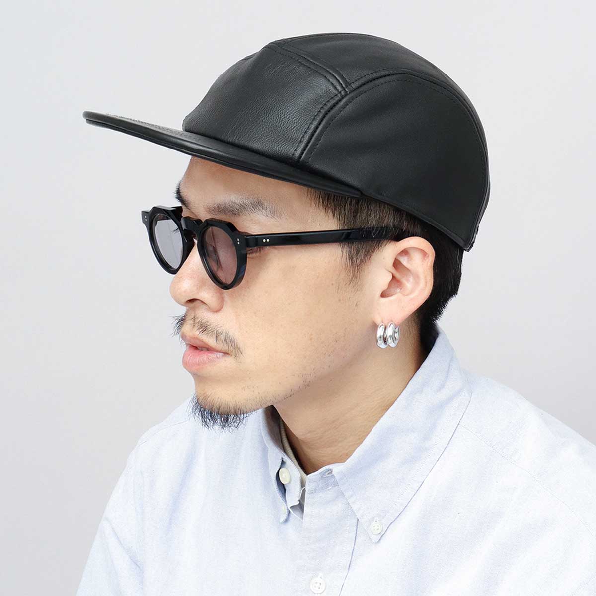 Mr.COVER キャップ ジェットキャップ メンズ つば 長め つば広 平つば 