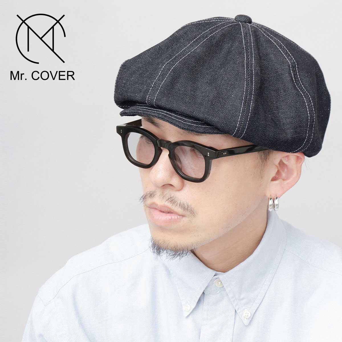 Mr.COVER キャスケット 岡山デニム キャスケットベレー メンズ