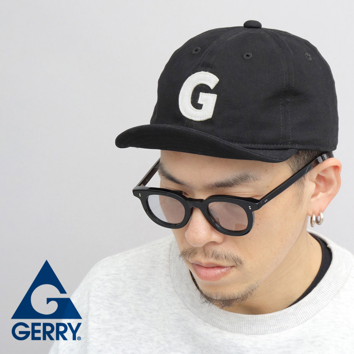 GERRY ジェリー フェルトワッペン ショートバイザー キャップ