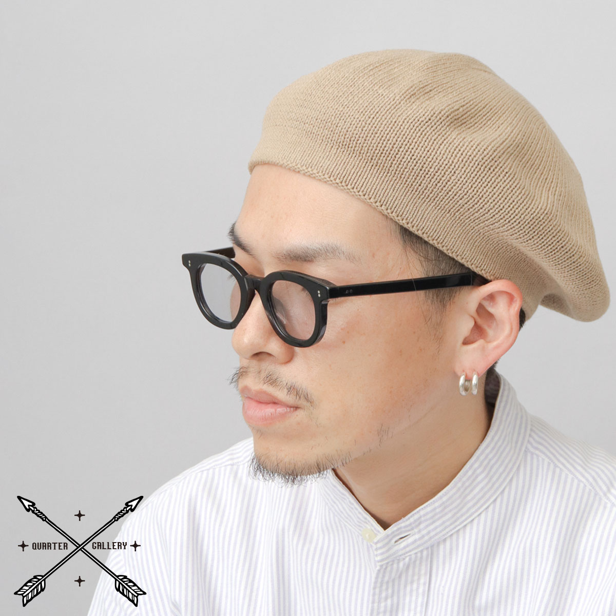 QUARTER GALLERY（クォーターギャラリー） ベレー帽 帽子 メンズ