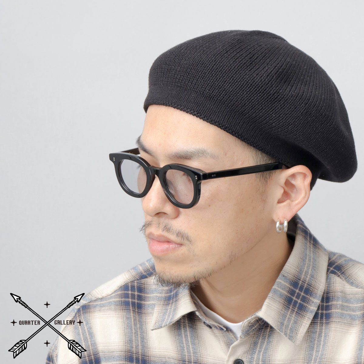 QUARTER GALLERY（クォーターギャラリー） ベレー帽 帽子 メンズ