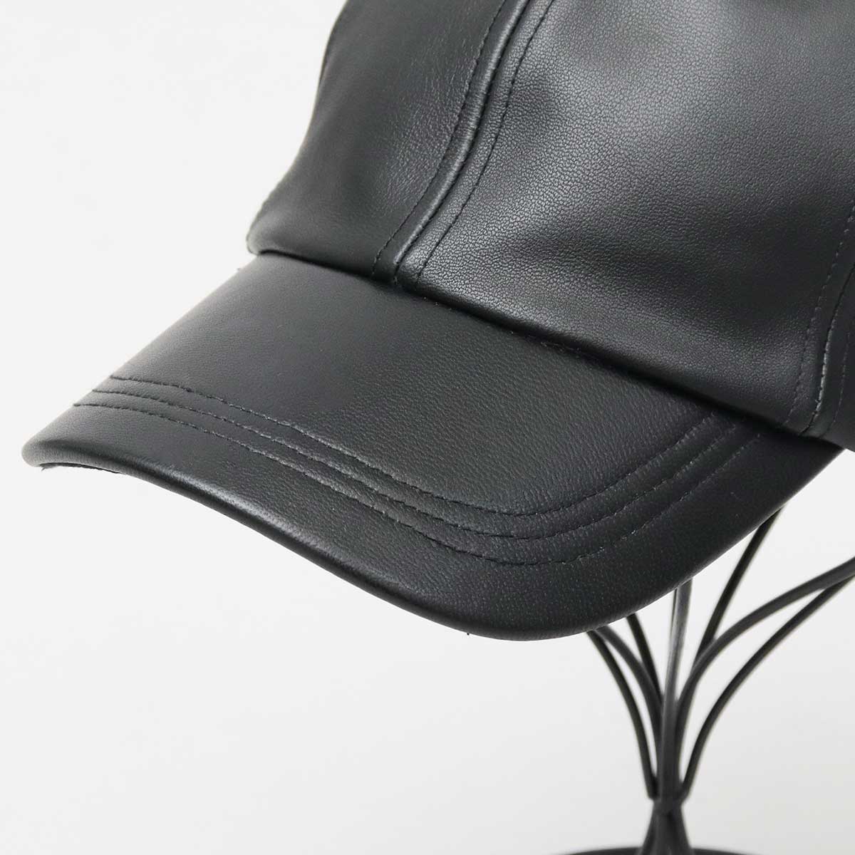 【完売必至】ボッテガ 質感大人っぽい♪シックなレザーキャップ ReqHatter レックハッタ― 本革 ラムレザー キャップ レザー