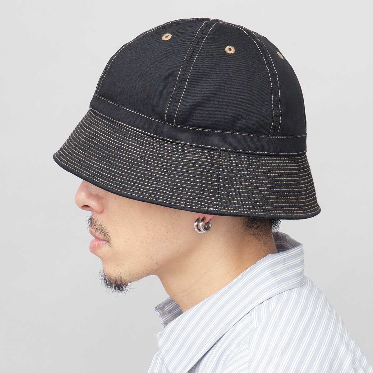 楽天市場】キャップ バケットハット メンズ 帽子 つば広 8cm