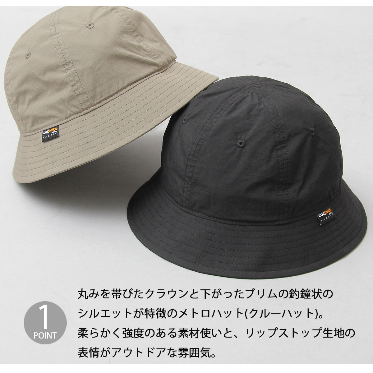 Basiquenti ベーシックエンチ 帽子 ハット メトロハット クルー