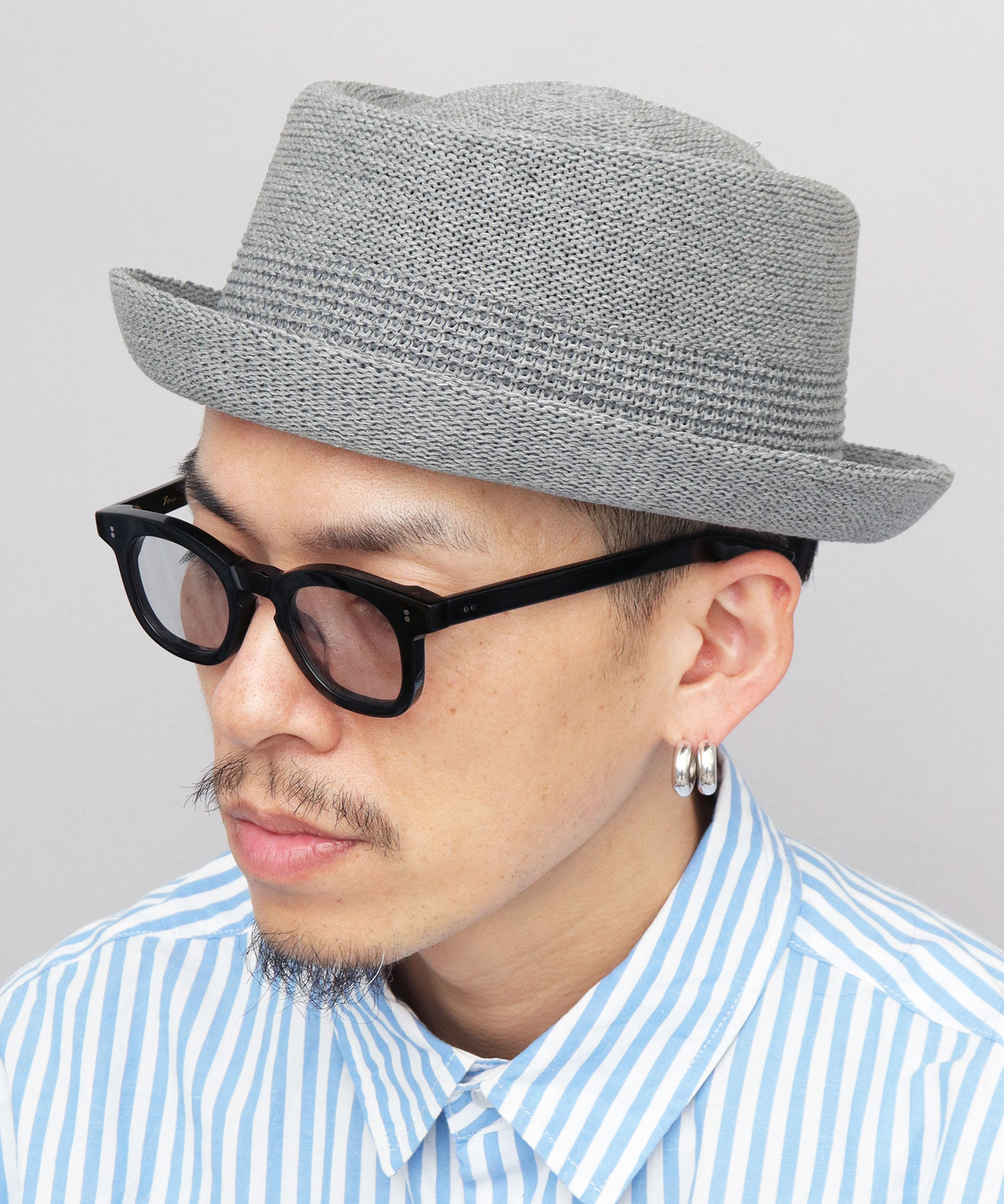 Basiquenti 【2026年販売開始】ポークパイハット サーモハット 麻混