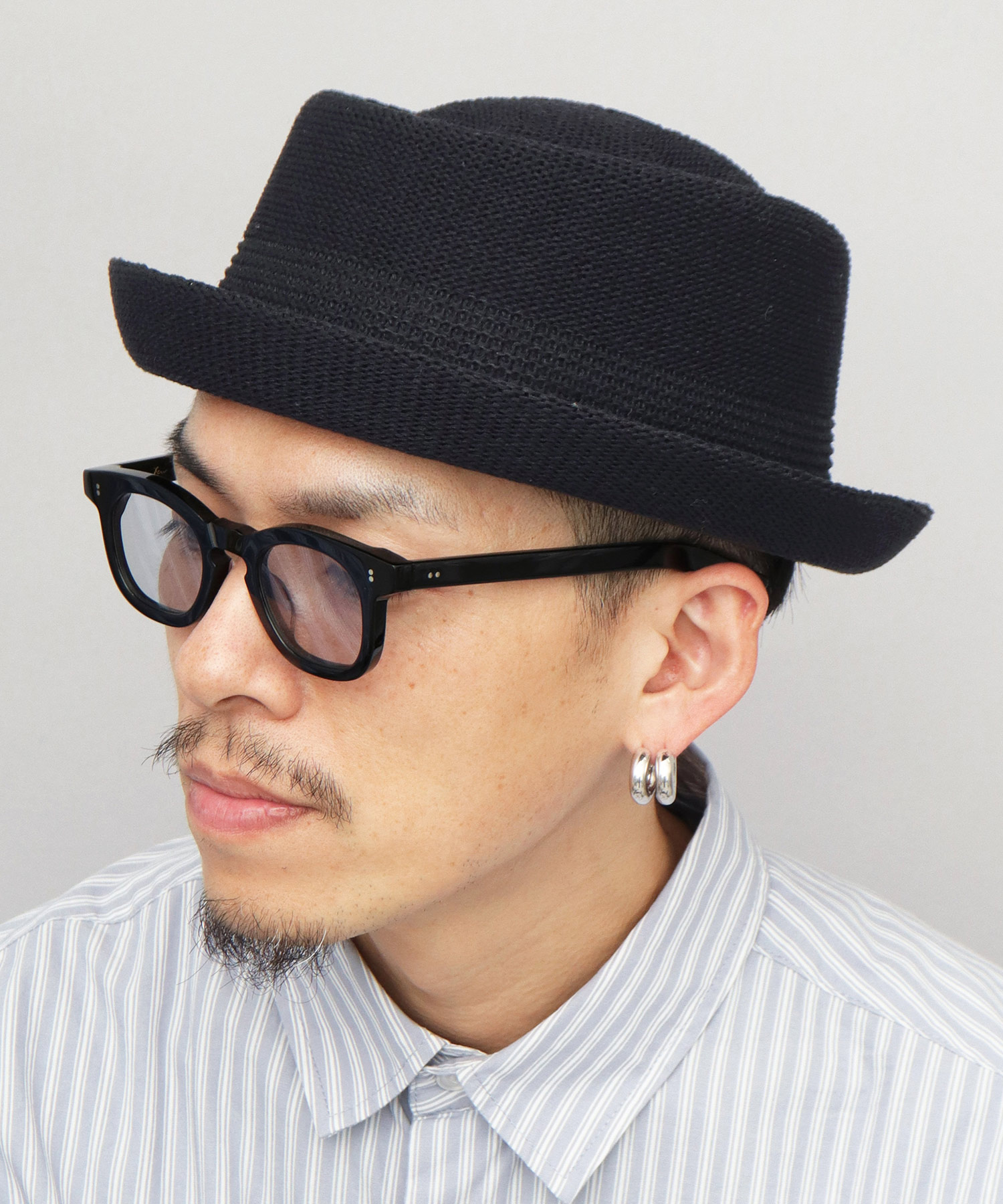 Basiquenti 【2026年販売開始】ポークパイハット サーモハット 麻混