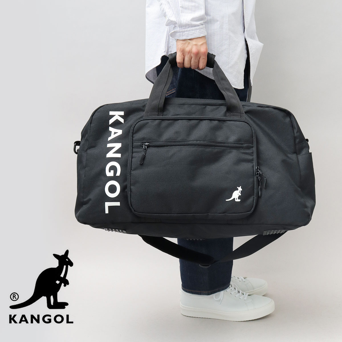KANGOL カンゴール ボストンバッグ 部活 旅行 大きめ 大きい 大容量 大きいサイズ ボストン バッグ ビッグサイズ アウトドア 母の日 父の日_1