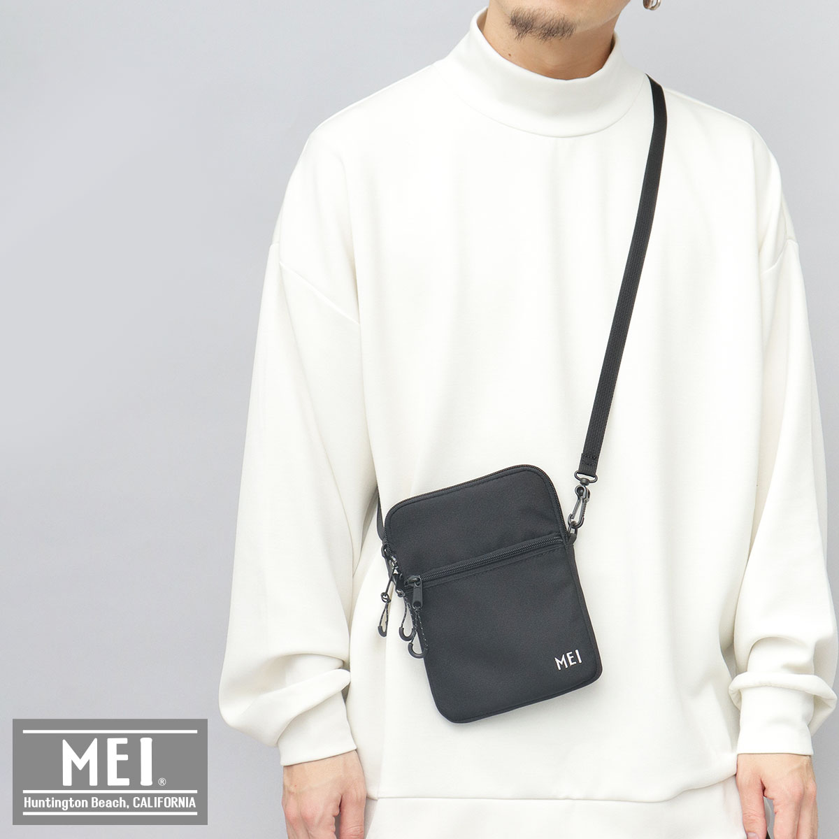 MEI（メイ） ミニショルダーバッグ 縦型 スマホポーチ ミニサイズ 