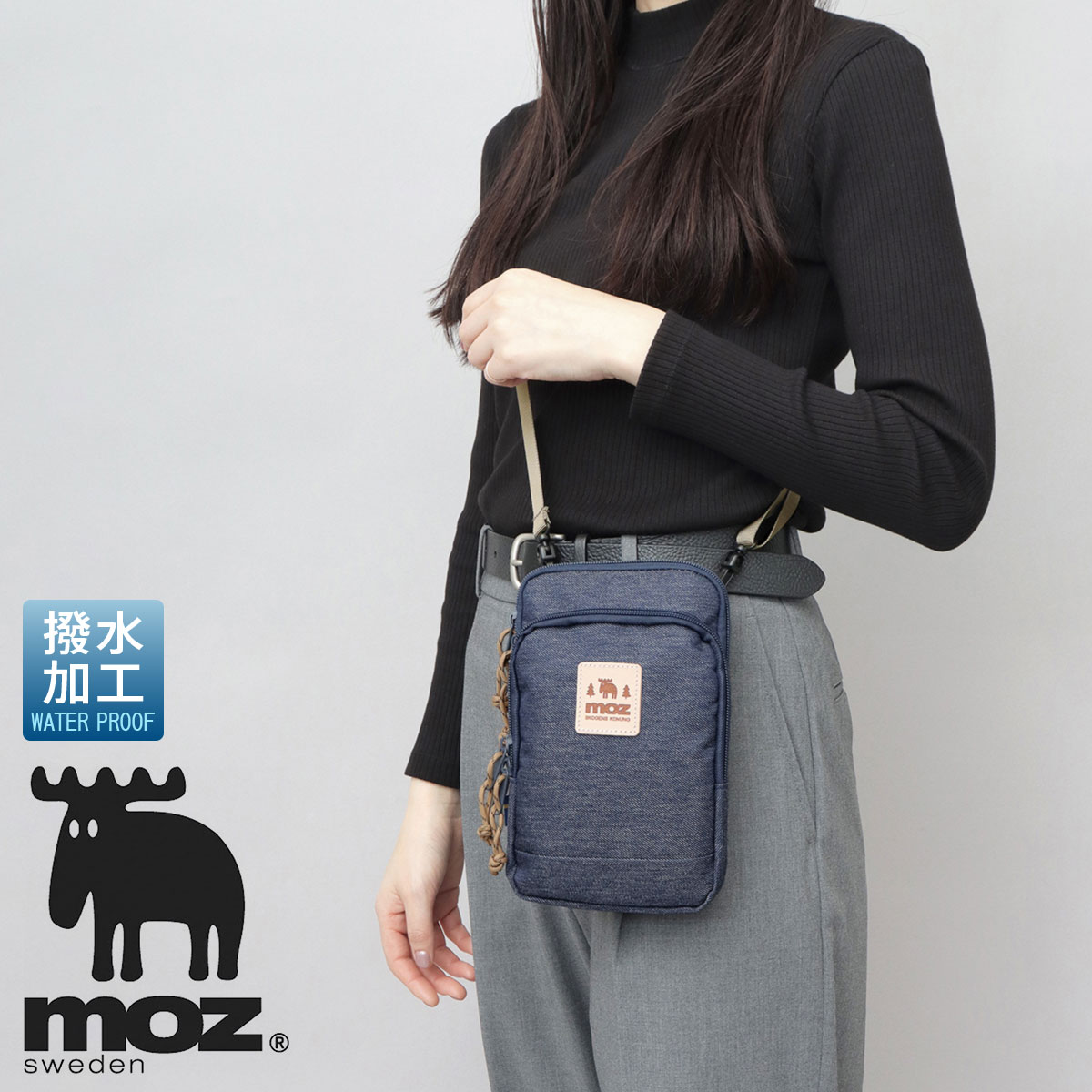 moz（モズ） スマホショルダー レディース 撥水 ミニショルダー 北欧