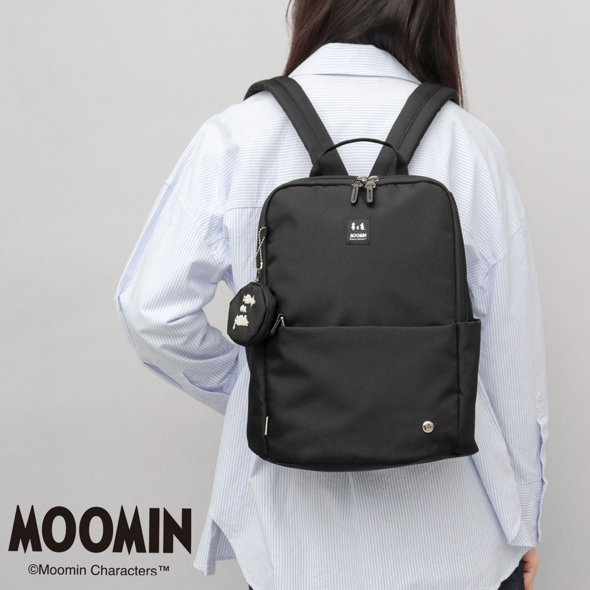 MOOMIN ムーミン リュック レディース デイパック ポーチ付き MOOMIN ムーミン リュック レディース デイパック ポーチ付き