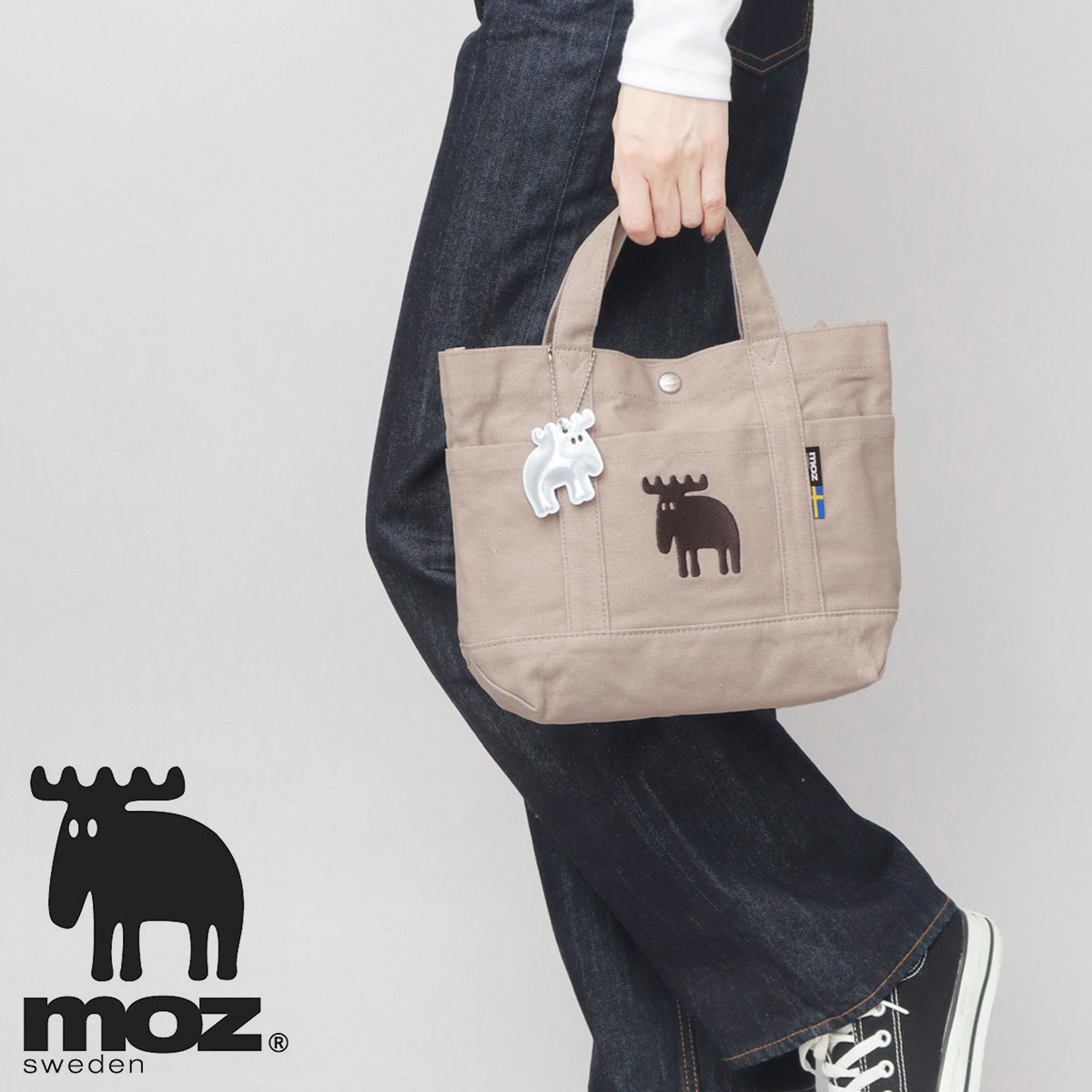 moz（モズ） ミニトートバッグ レディース キャンバス 帆布 A5 北欧