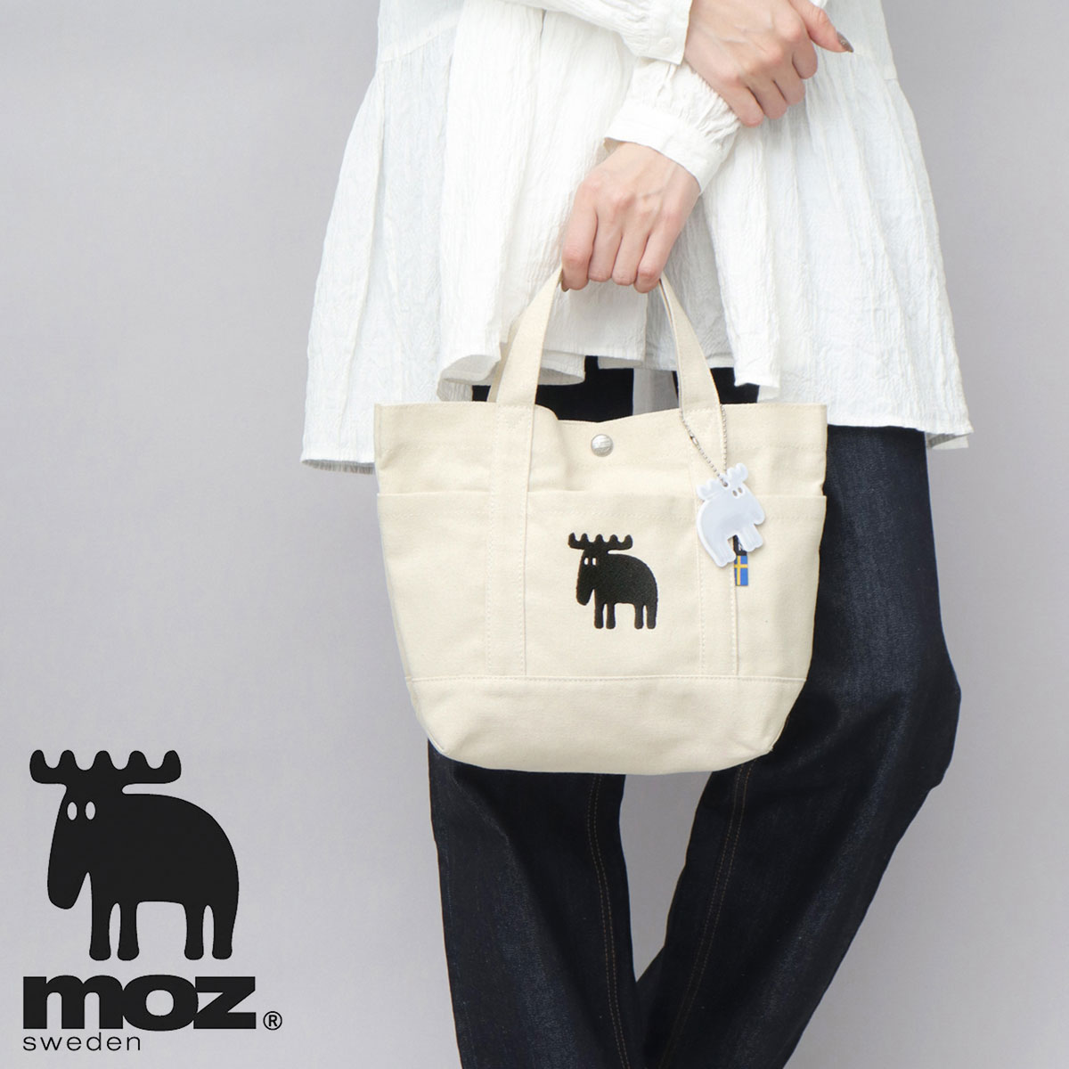 moz（モズ） ミニトートバッグ レディース キャンバス 帆布 A5 北欧