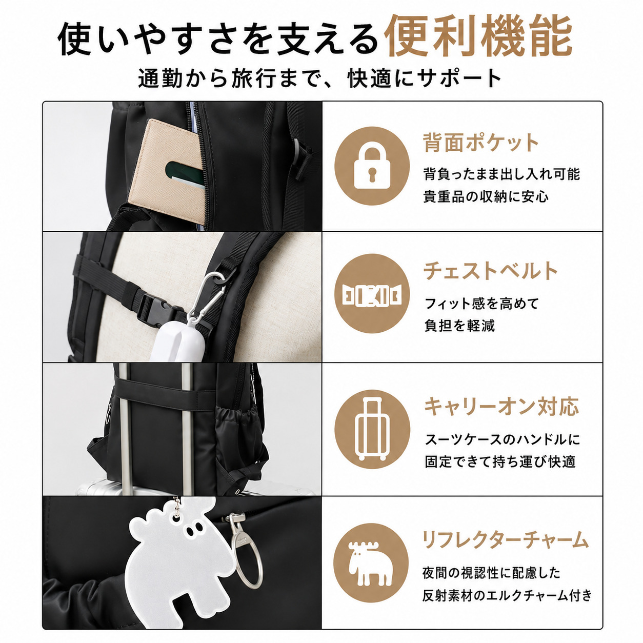 moz（モズ） 【2026年販売開始】moz リュック レディース バックパック