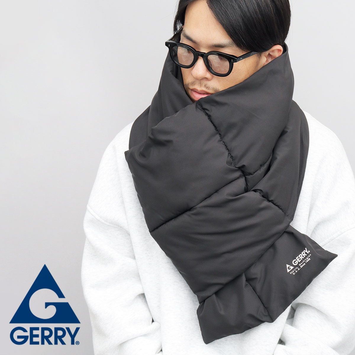 GERRY ジェリー ビッグシルエット ボリューム 差込み マフラー ダウン