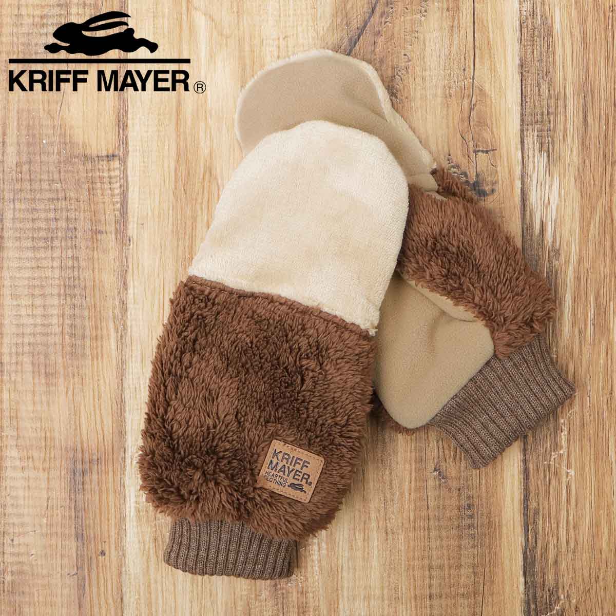 KRIFF MAYER（クリフメイヤー） ミトン 手袋 メンズ フード付き ミトン