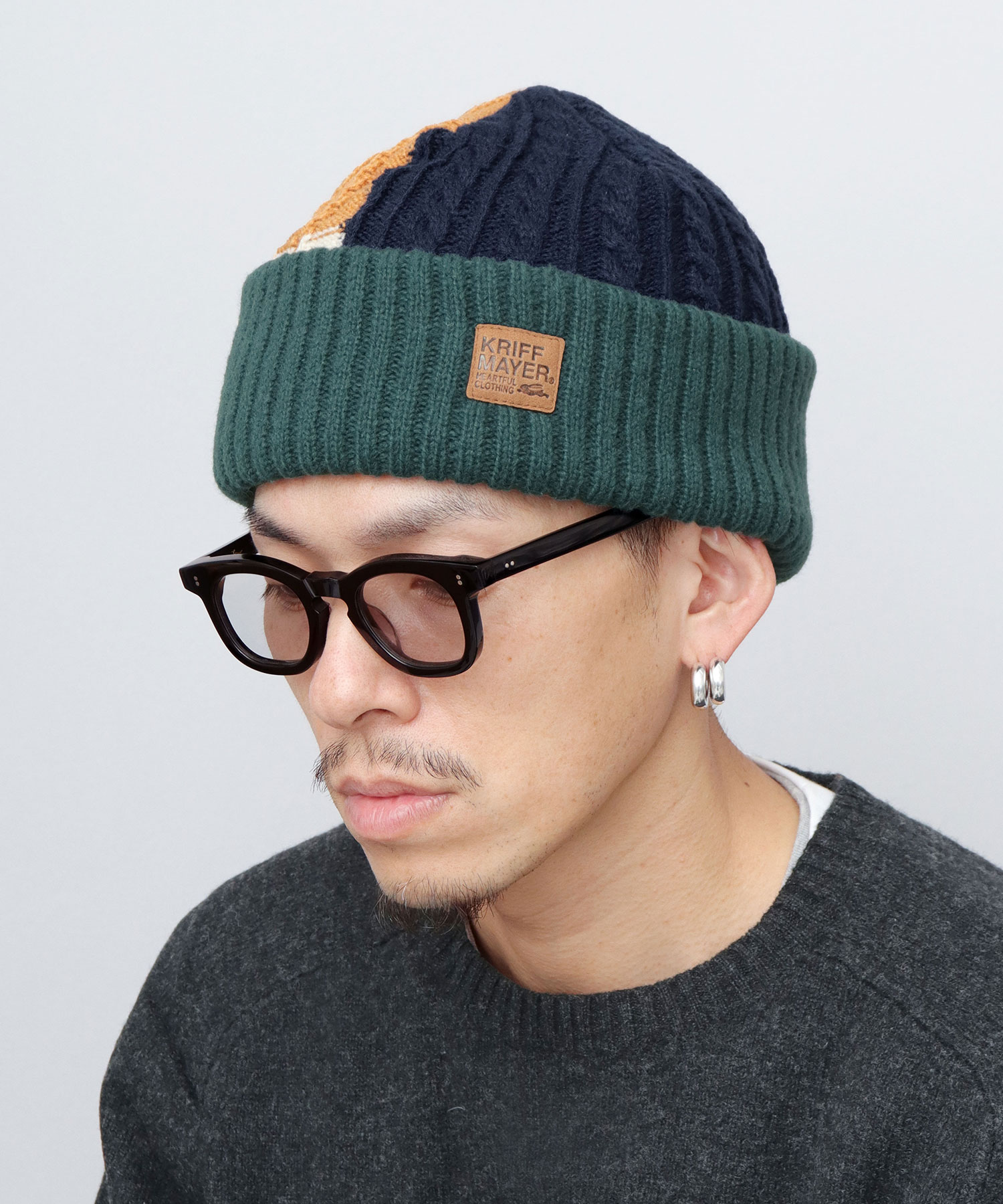 KRIFF MAYER（クリフメイヤー） ニット帽 メンズ レディース パネル
