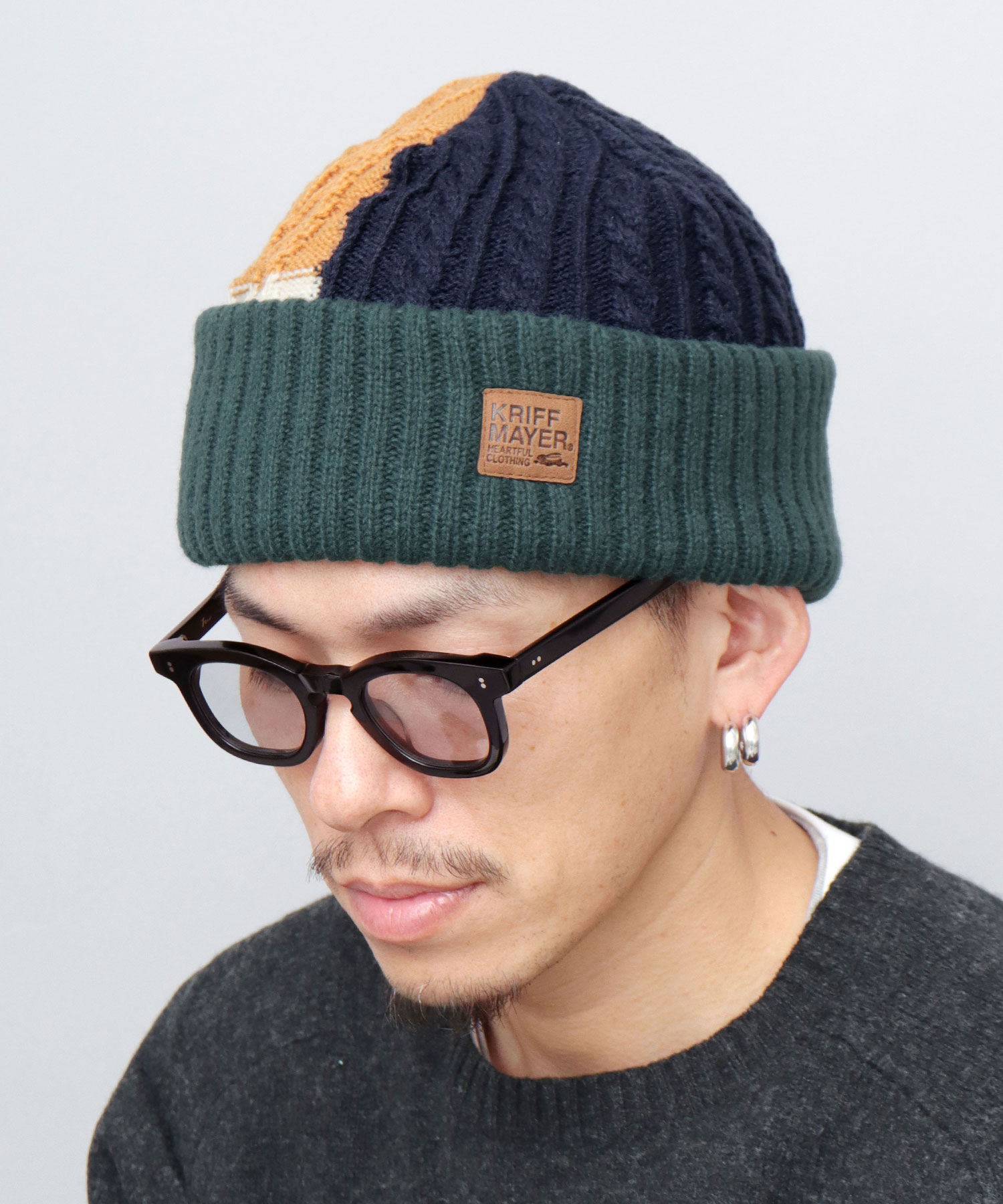 KRIFF MAYER（クリフメイヤー） ニット帽 メンズ レディース パネル