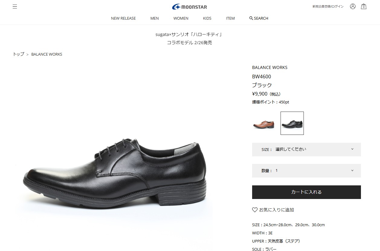 MoonStar（ムーンスター） バランスワークス BW4600 外羽根プレーン