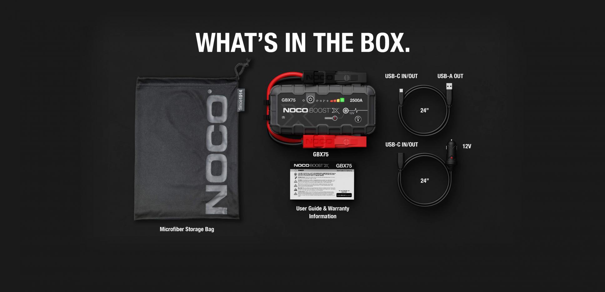 NOCO（ノコ） NOCO BOOST X GBX75 UltraSafe Lithium Jump Starter