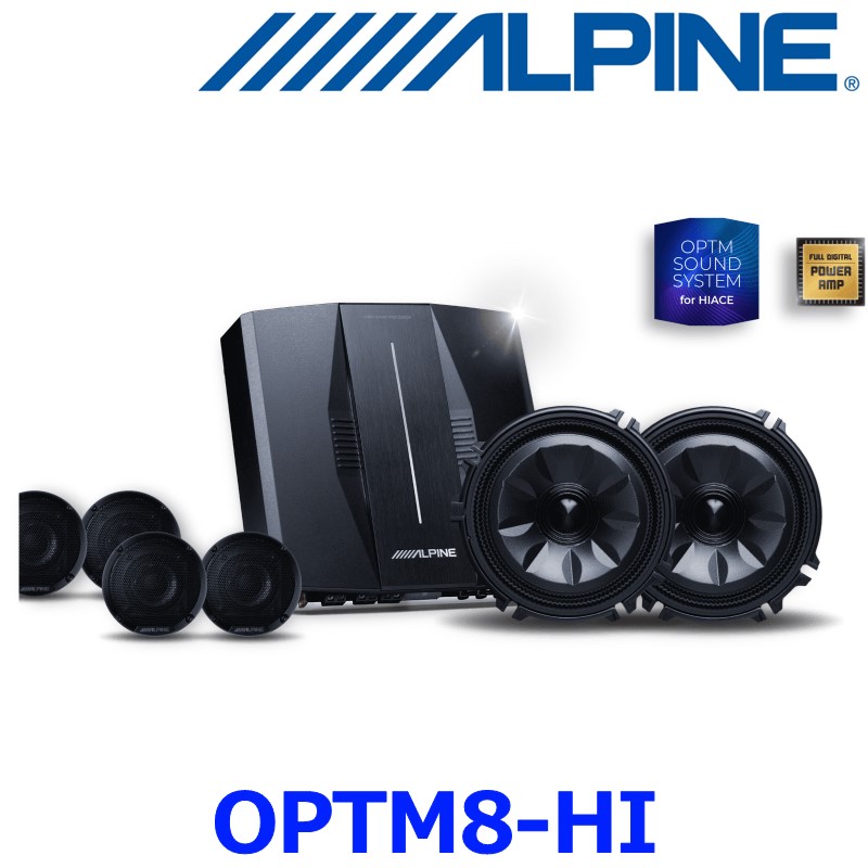 ALPINE ハイエース200系サウンドパッケージOPTM8-HI ALPINE（アルパイン） OPTM8-HI ハイエース専用 OPTMサウンドシステム