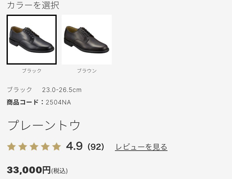 REGAL リーガル 靴 メンズ ビジネスシューズ 2504 NA 本革