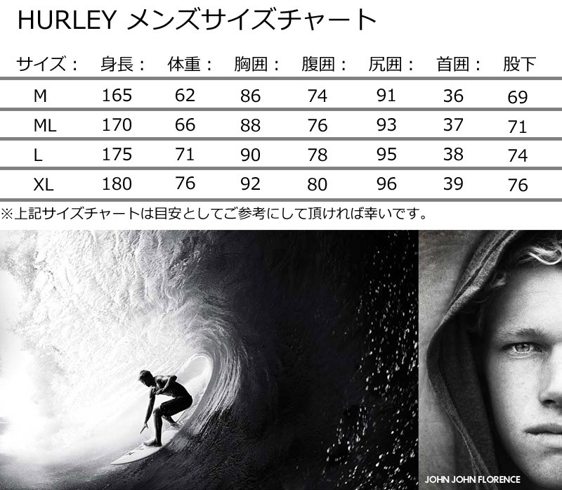 ハーレーhurley icon1.5タッパーMLサイズ