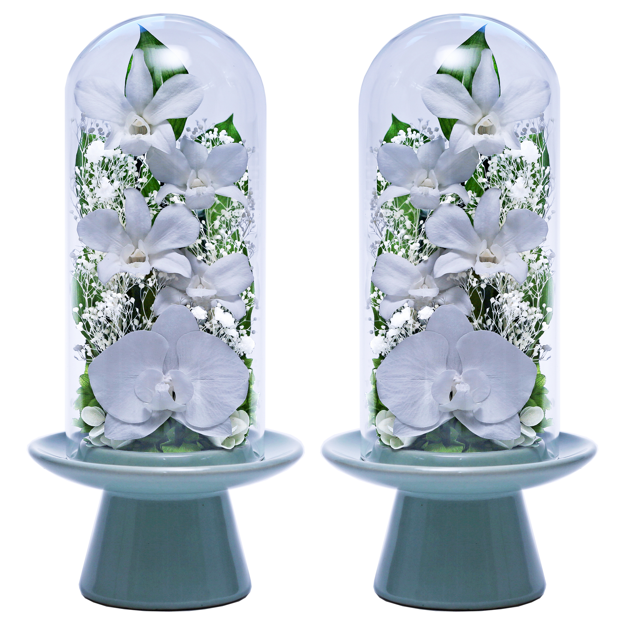 アートフォーシーズン 仏花 プリザーブドフラワー お供え 1対 ガラス