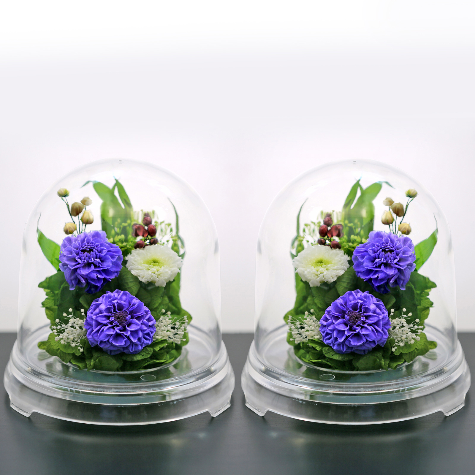 仏花 プリザーブドフラワー お供え 1対 御供 プリザーブドフラワー 白 花 新盆 初盆 アートフォーシーズン 【対デザインお供え花ハーフ】 | アートフォーシーズン | 02