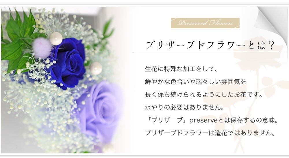 プリザーブドフラワーとは？
