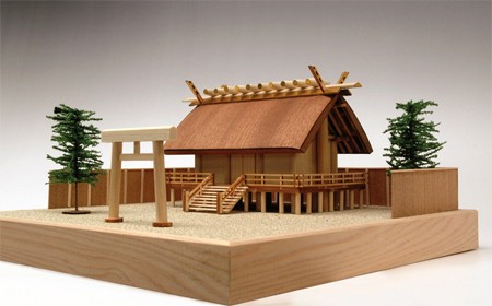 ウッディジョー/木製建築模型 1/150神明造り・神社 : アクアキャッスル