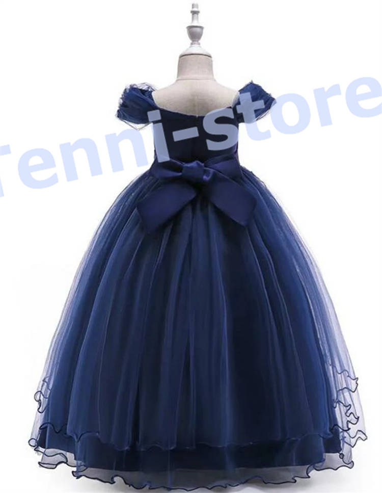処分間近！！子供用♡ブルーフォーマルドレス キッズフォーマルドレスショートxjformaldress01[品番