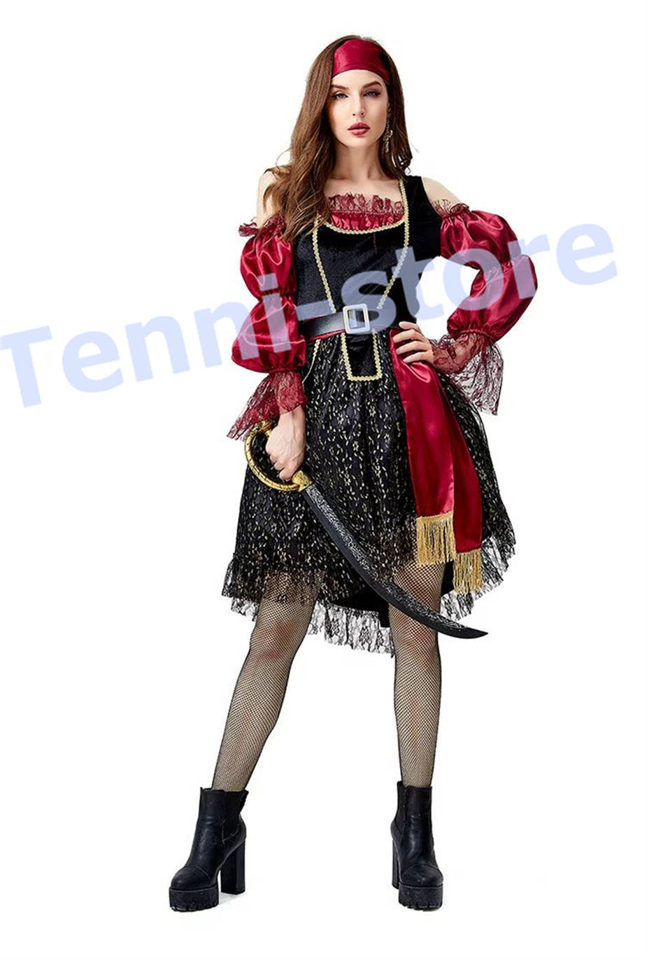 ハロウィン衣装  女海賊 コスプレ ドレス 仮装　パイレーツ コスチューム 女性 海賊船長 パイレー...