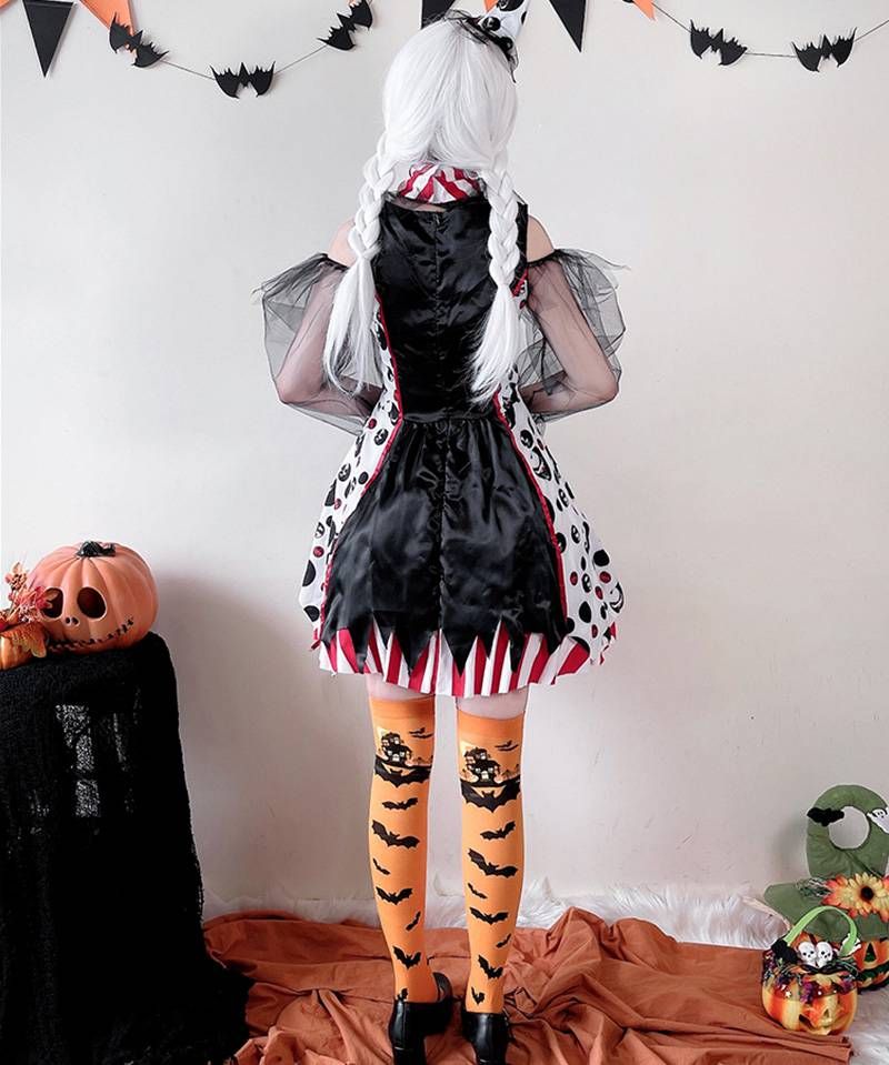 ハロウィン コスプレ ピエロ魔女 衣装 大人 ピエロ コスチューム