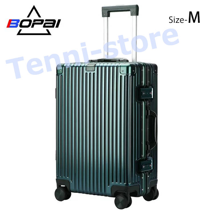 「BOPAI」スーツケース アルミフレーム キャリーケース 軽量 静音 TSAロック付 ビジネス 7...
