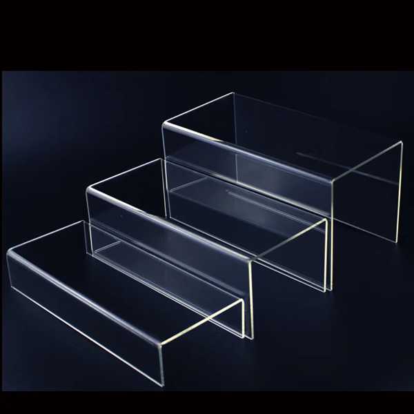 透明なアクリルディスプレイスタンド 靴 化粧品 ジュエリー収納