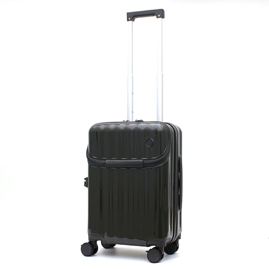 上パカ スーツケース Sサイズ カップホルダー ストッパー 機内持ち込み 1年保証付き ハピタスプラス HPL2302-S｜aaminano｜03