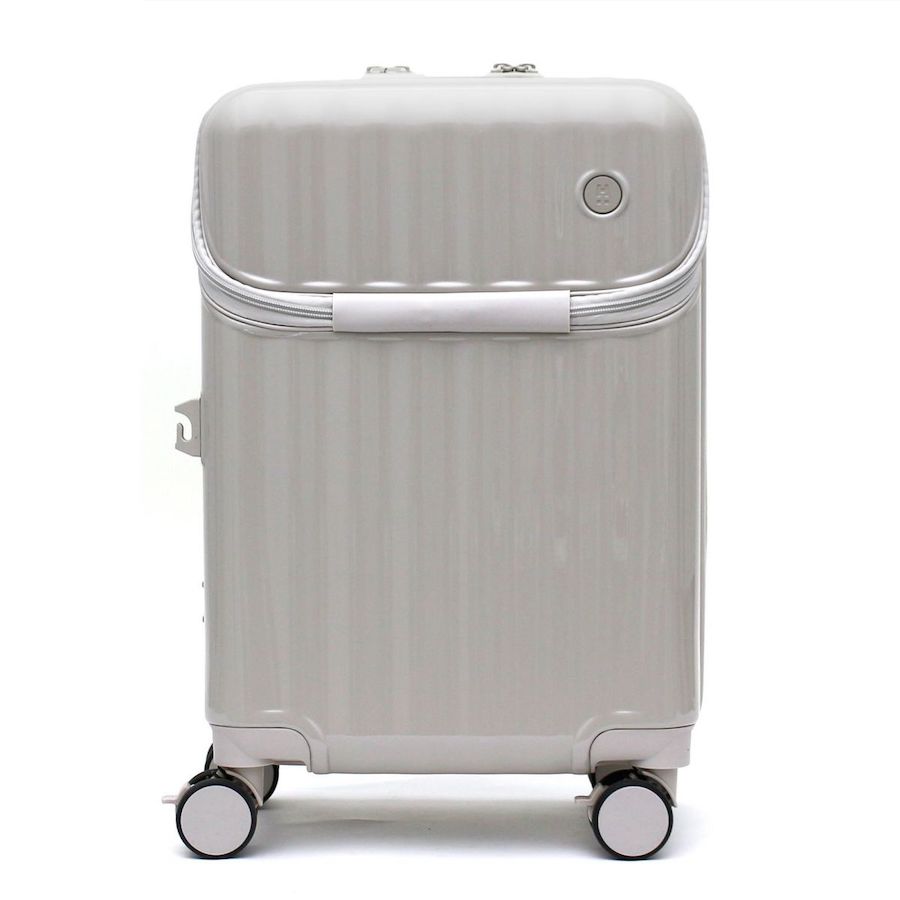 上パカ スーツケース Mサイズ カップホルダー ストッパー 1年保証付き ジッパータイプ 双輪 ハピタスプラス HPL2302-M｜aaminano｜04