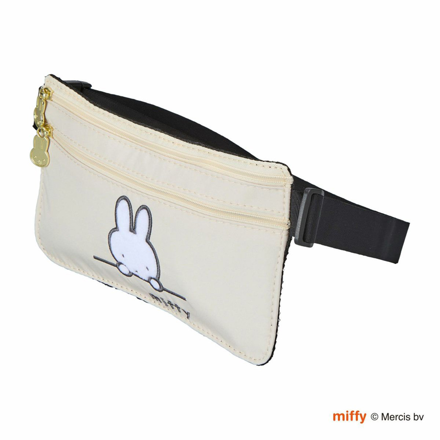 みっこみこ ウエストポーチ Miffy（ミッフィー） シークレットポーチ 刺繍ワンポイント 旅行 海外