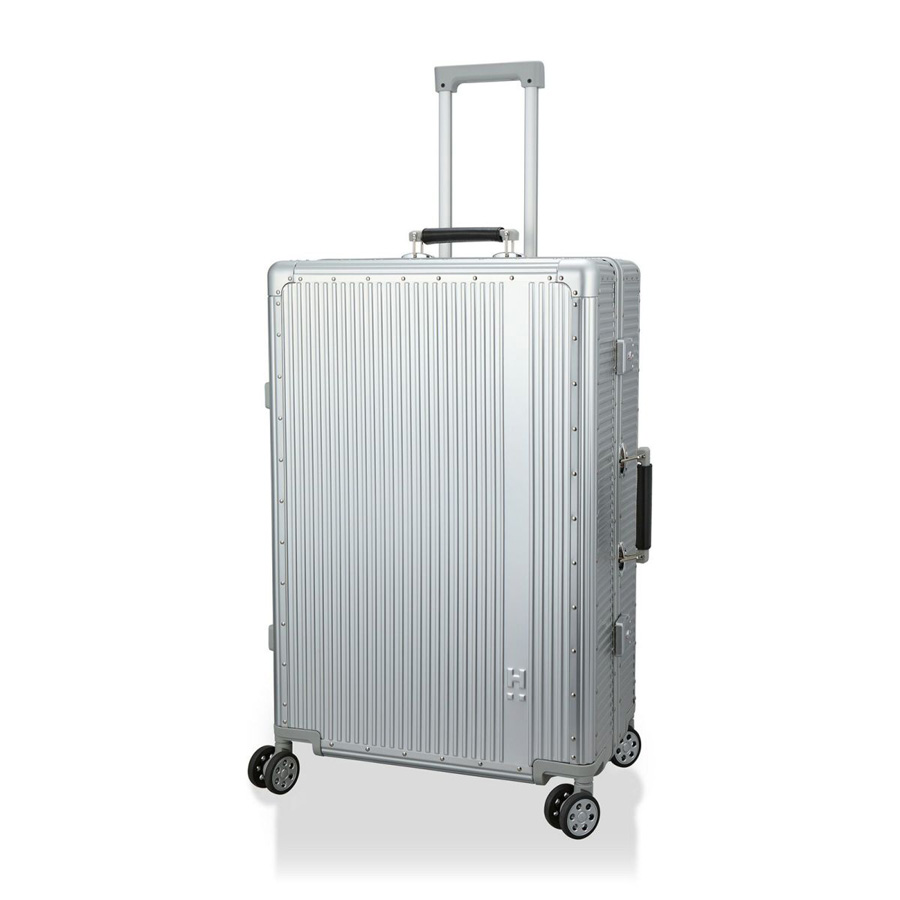 ハピタス アルミスーツケース Lサイズ 大容量 98L ハンドルカバー付き