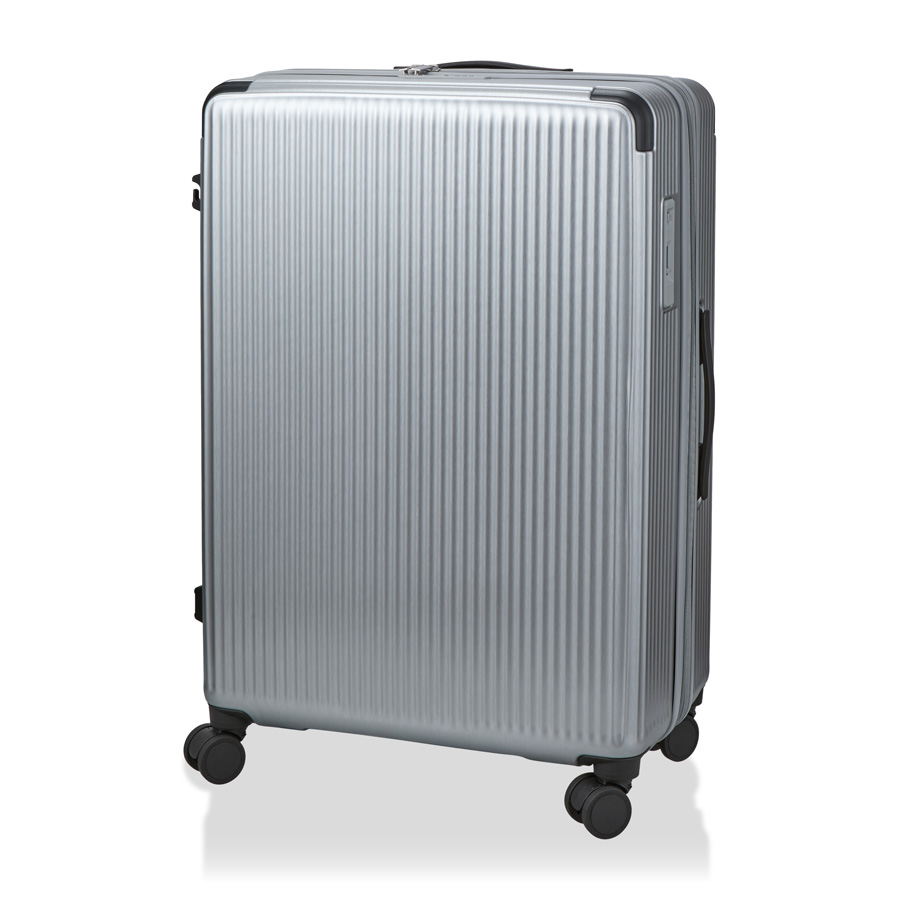 HINOMOTO製 ストッパー付き スーツケース Lサイズ 98L-108L 1週間以上 長期 拡張式 軽量 ジッパータイプ 旅行鞄 ハピタスプラス siffler HPL2326-69 1年保証付の画像